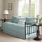 Farmhouse Quilted Teal Seafoam Blue Daybed Set 6 Piece Reversible